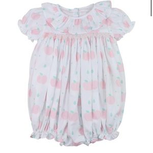 Eliza James Pink Pastel Smocked Apple Bubble
